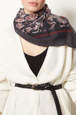 Foulard imprimé - Reborn - TU - Marine - Femme - Etam