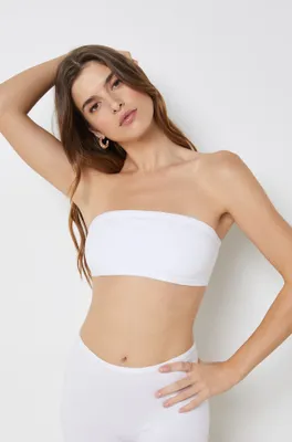 Bandeau sans armatures en coton biologique extensible - Coton 360 - - Blanc - Femme