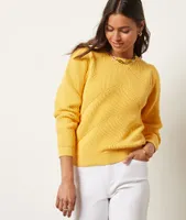 Pull en maille - Andy - - Jaune - Femme