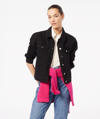 Veste en jean 100% coton - Dacket - - Noir - Femme