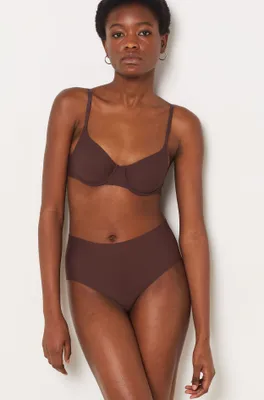 Culotte en microfibre - Pure Fit Make Up - - Chocolat - Femme