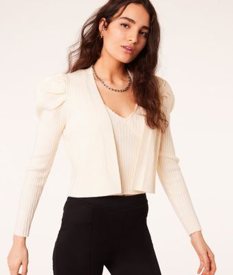 Gilet en maille - Berry - - Blanc - Femme