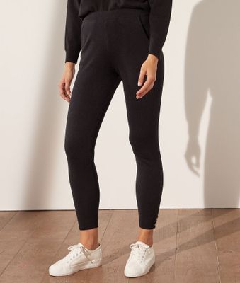 Pantalon jogger en cachemire recyclé - Anoki - - Noir - Femme