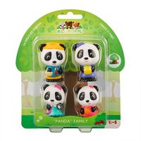 Personajes familia Panda 4 figuritas