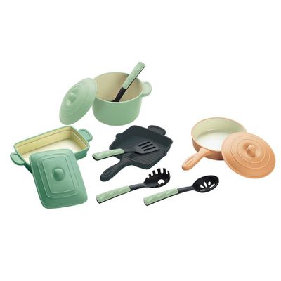 Batería de cocina con accesorios para jugar – 11 piezas