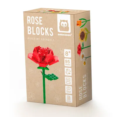 Bloques de construcción flores clásicas – rosa de 95 piezas