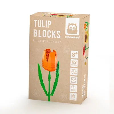 Bloques de construcción flores clásicas – tulipa de 62 piezas