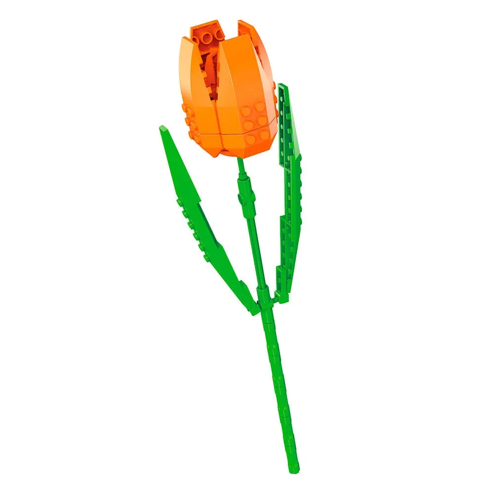 Bloques de construcción flores clásicas – tulipa de 62 piezas