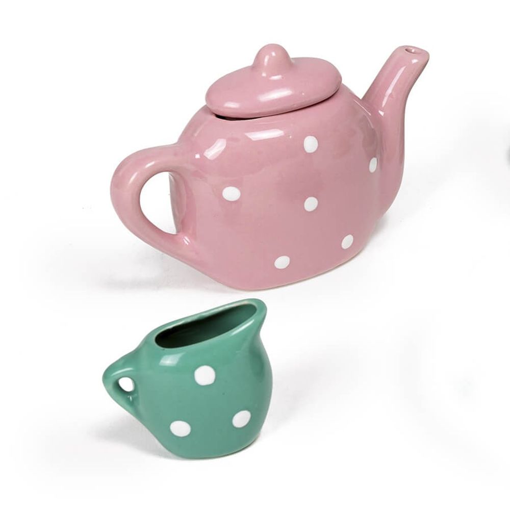 Conjunto 13 piezas de cerámica para jugar a tomar el té