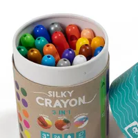 Ceras blandas de colores Silky Crayon – 24 colores