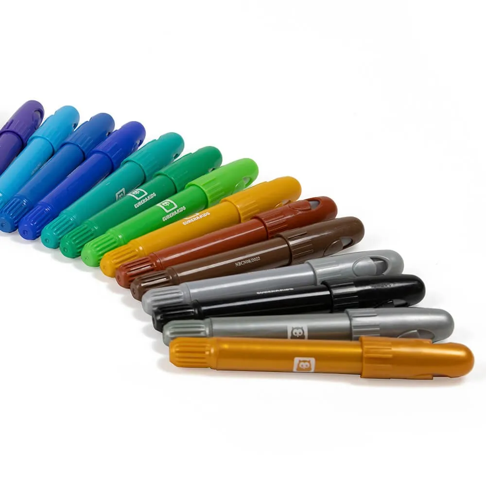 Ceras blandas de colores Silky Crayon – 24 colores