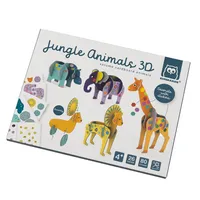 Láminas para construir animales 3D de cartón – Jungle Animals