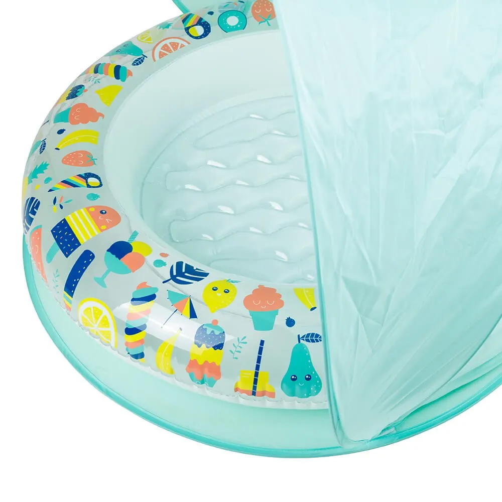 Piscina hinchable para bebés con parasol – Hello Summer