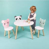 Mesa redonda infantil de madera 60cm – Colección Kirumy®