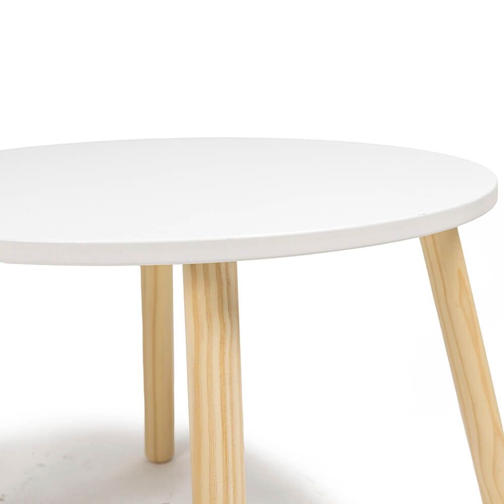 Mesa redonda infantil de madera 60cm – Colección Kirumy®