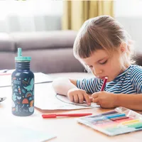 Botella de agua personalizable para niños con diseño de dinosaurios