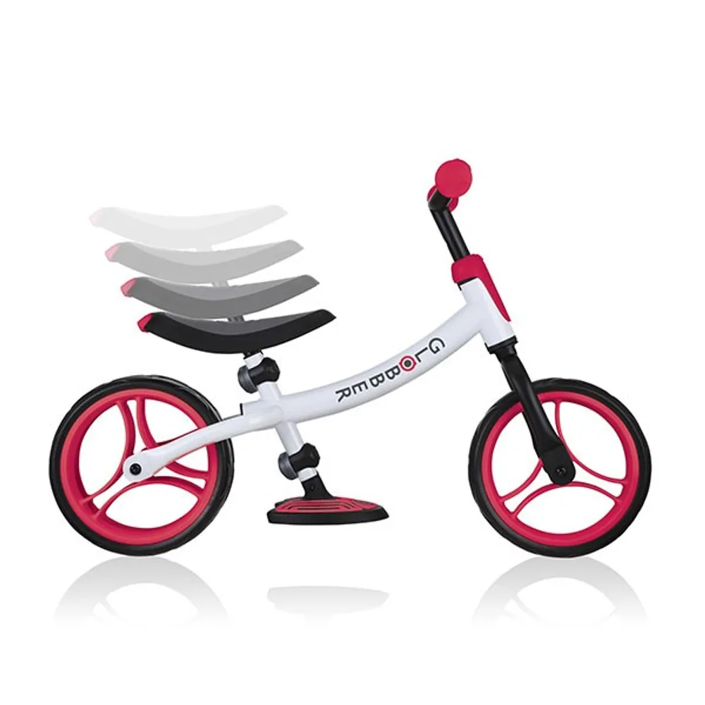 Bicicleta GO BIKE DUO blanco y rojo