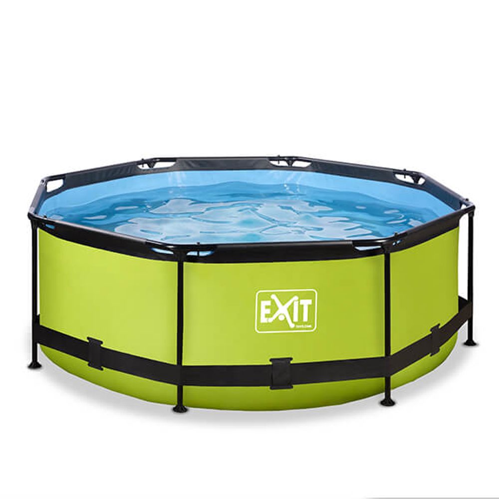 Piscina redonda de x 76cm color verde lima con bomba de filtración