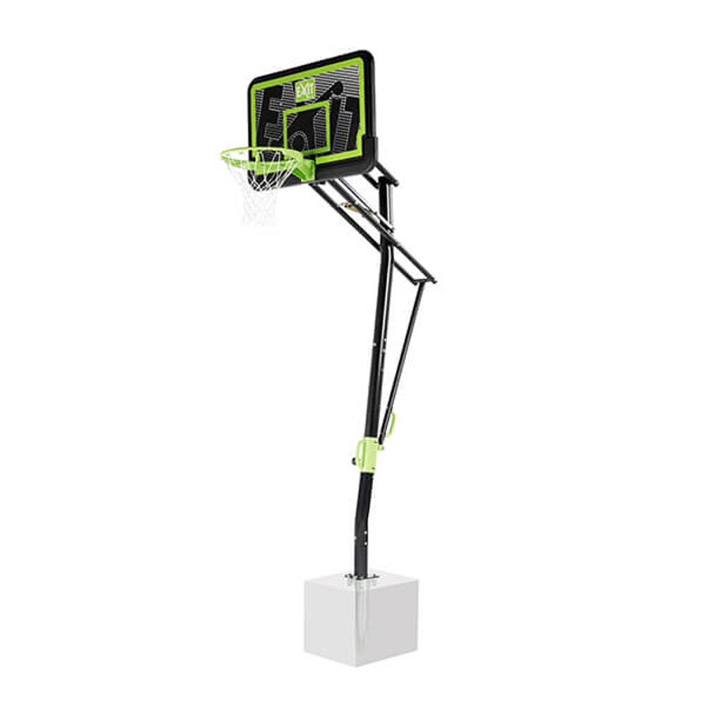 Tablero de baloncesto para instalar en el suelo de color negro