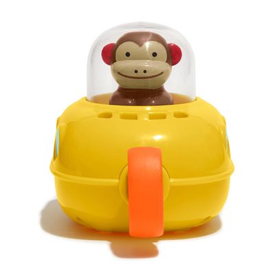 Juguete de baño pull and go monkey