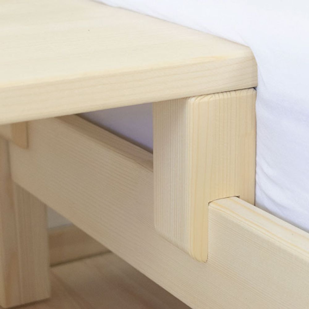 Cama Casita de Madera para Dos VILLY aceite transparente