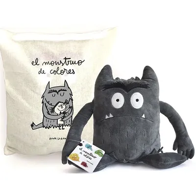 PELUCHE GRIS - MONSTRUO DE COLORES