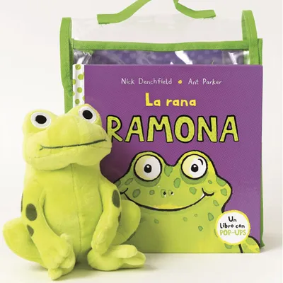 Pack La rana Ramona + peluche (POP UP)