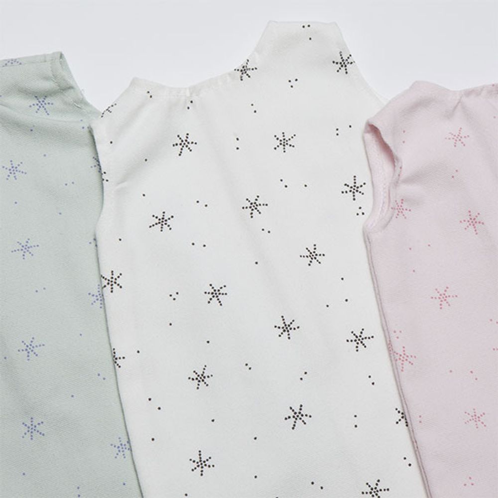 Saco de dormir bobble blanco estampado estrellas