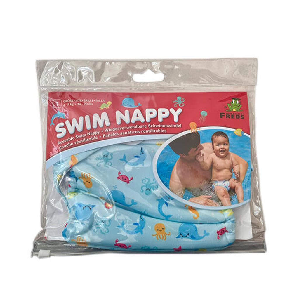 Pañal reutilizable Swim Nappy color azul Talla