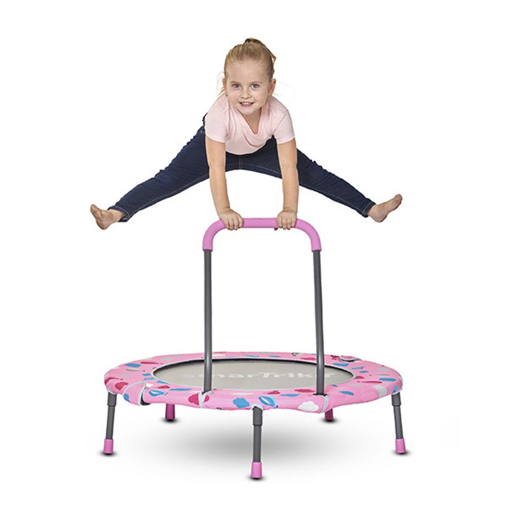 Trampolín 3 en 1 rosa