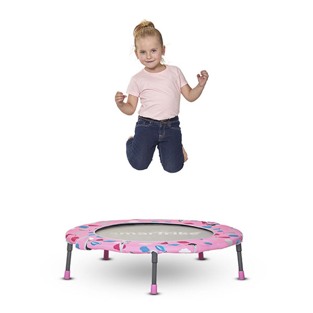 Trampolín 3 en 1 rosa