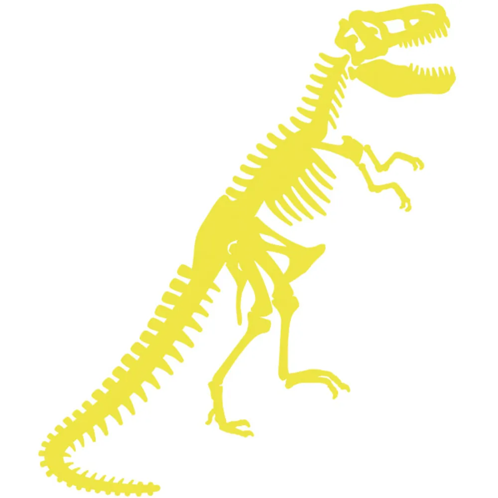 Esqueleto dinosaurio tiranosaurios rex fluorescente