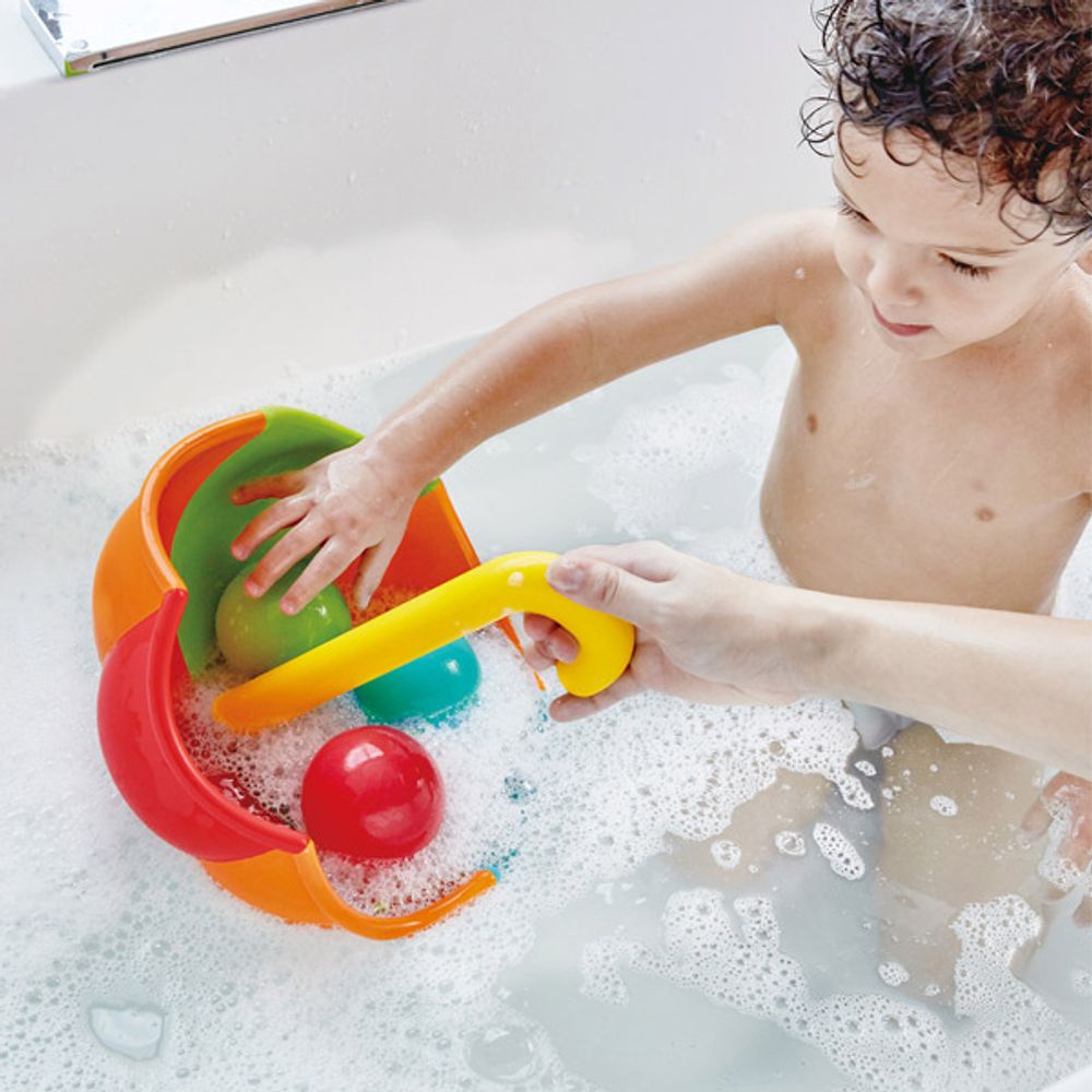 Paraguas con bolas para el baño