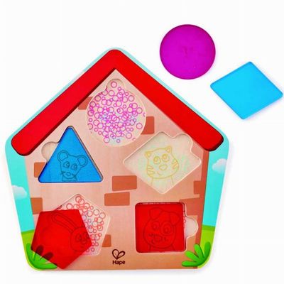 Puzzle casita animales