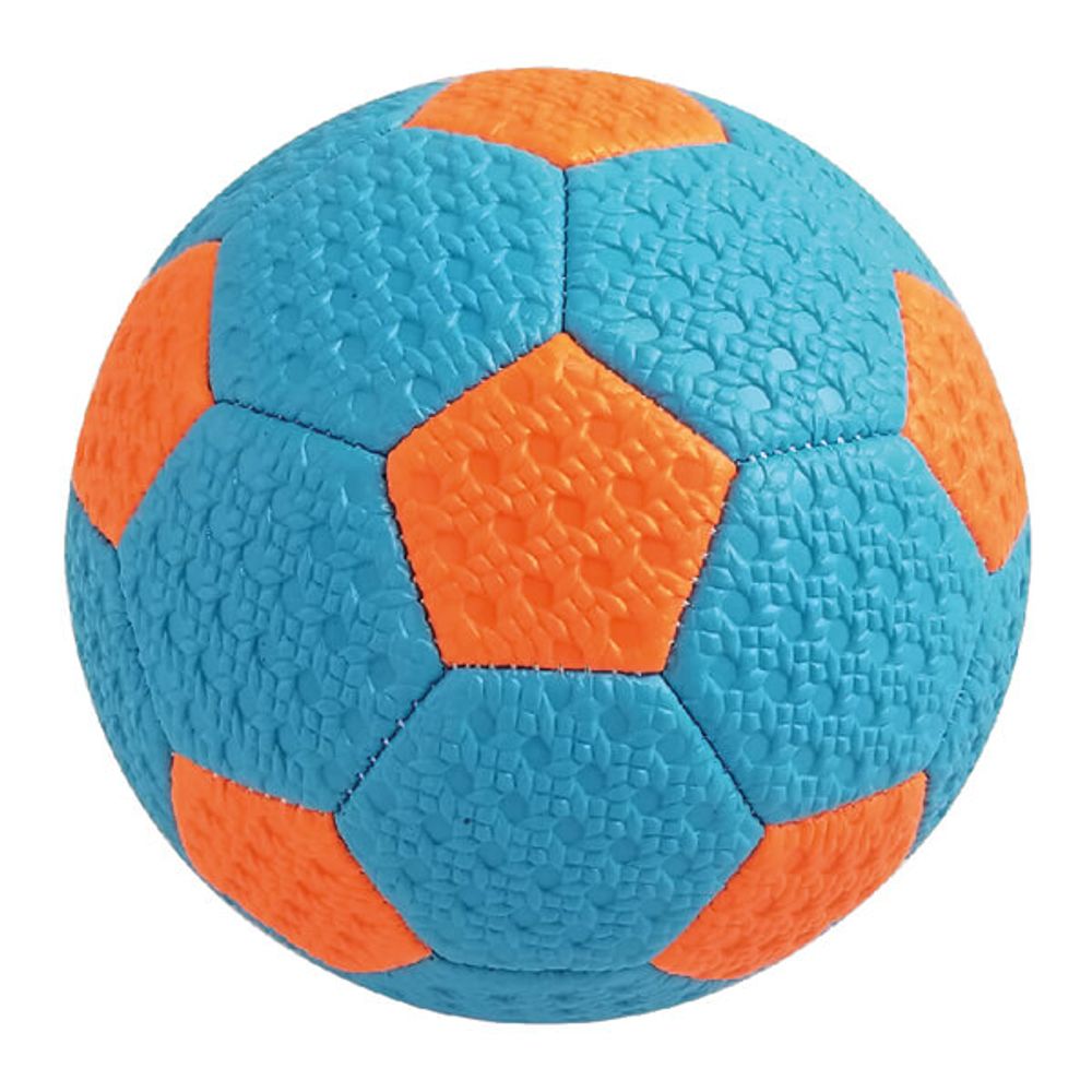 Pelota de futbol de 145mm azul y naranja