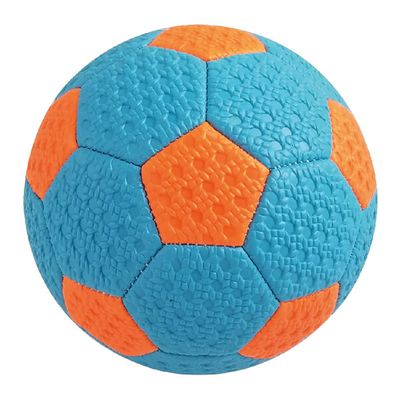 Pelota de futbol de 145mm azul y naranja