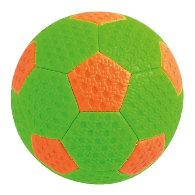 Pelota de futbol de 145mm verde y naranja