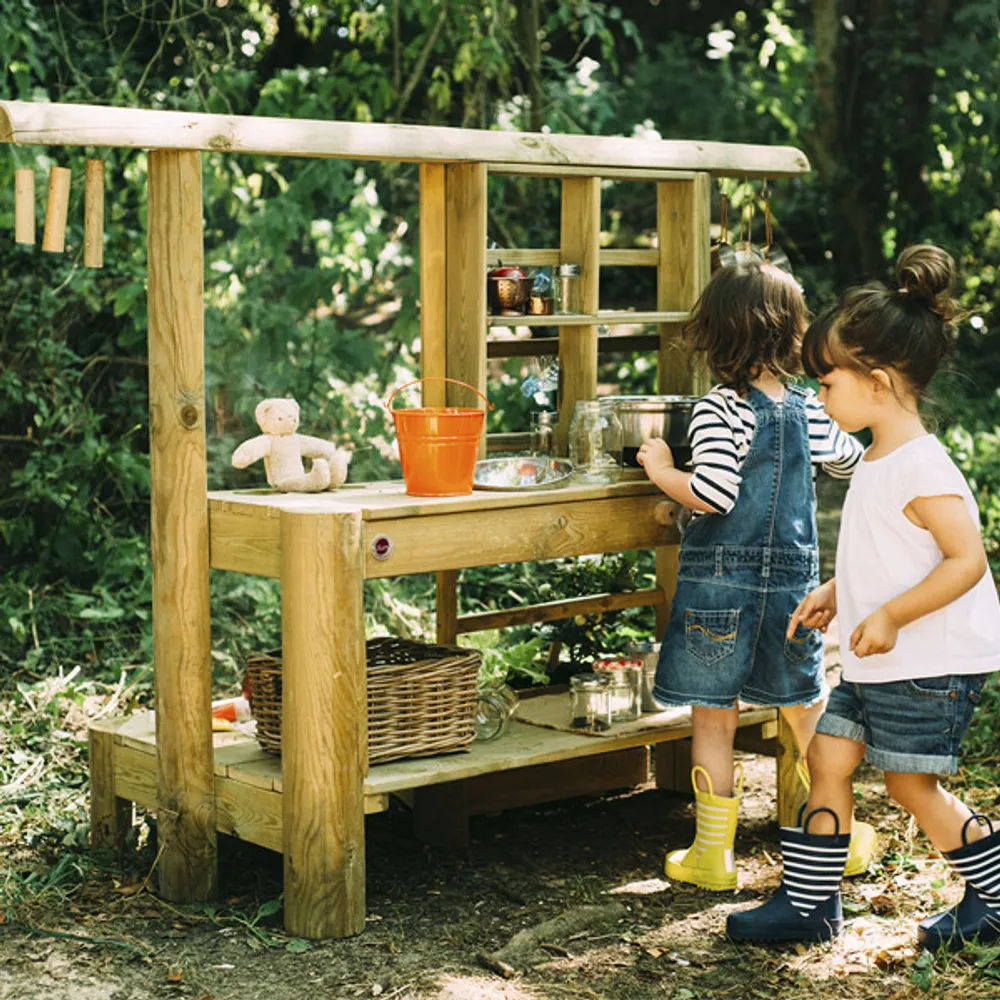 Cocinita de madera para exterior Discovery Mud pie