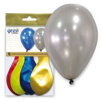 8 globos metalizados Gold Edition Mix