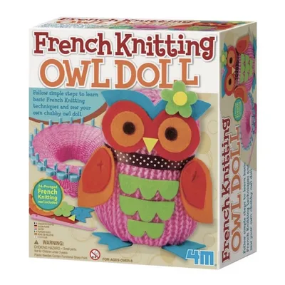 Set crea tu muñeco búho punto francés