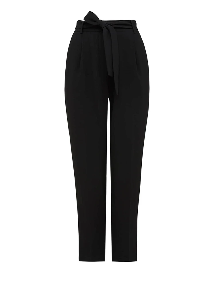 Carmen Tie-Waist Tapered Pants