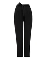 Carmen Tie-Waist Tapered Pants