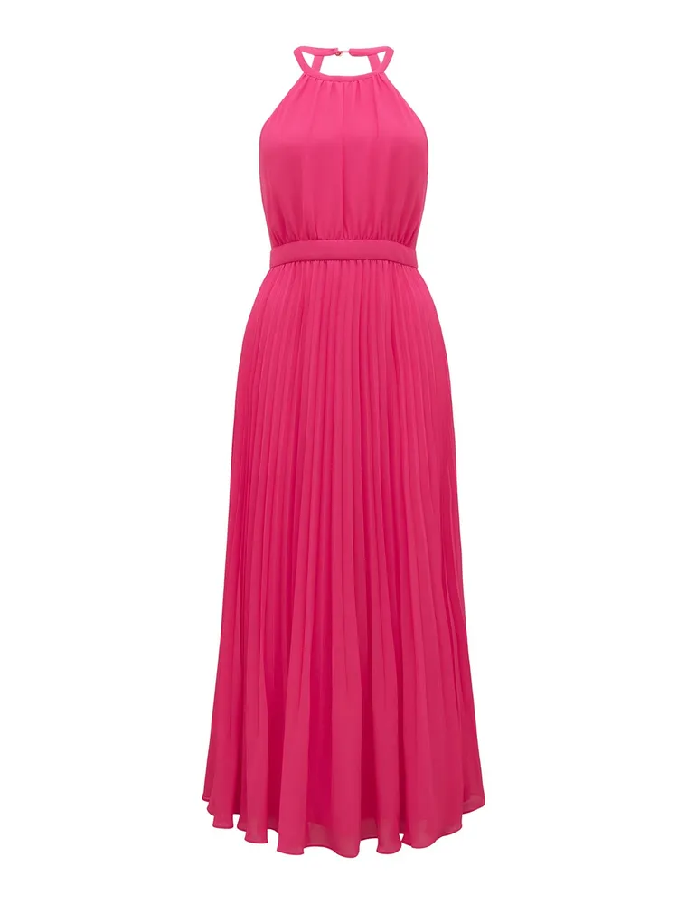 Gwenyth Pleated Halter Maxi Dress