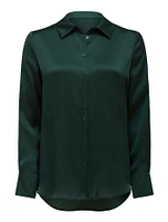 Lila Longline Satin Shirt