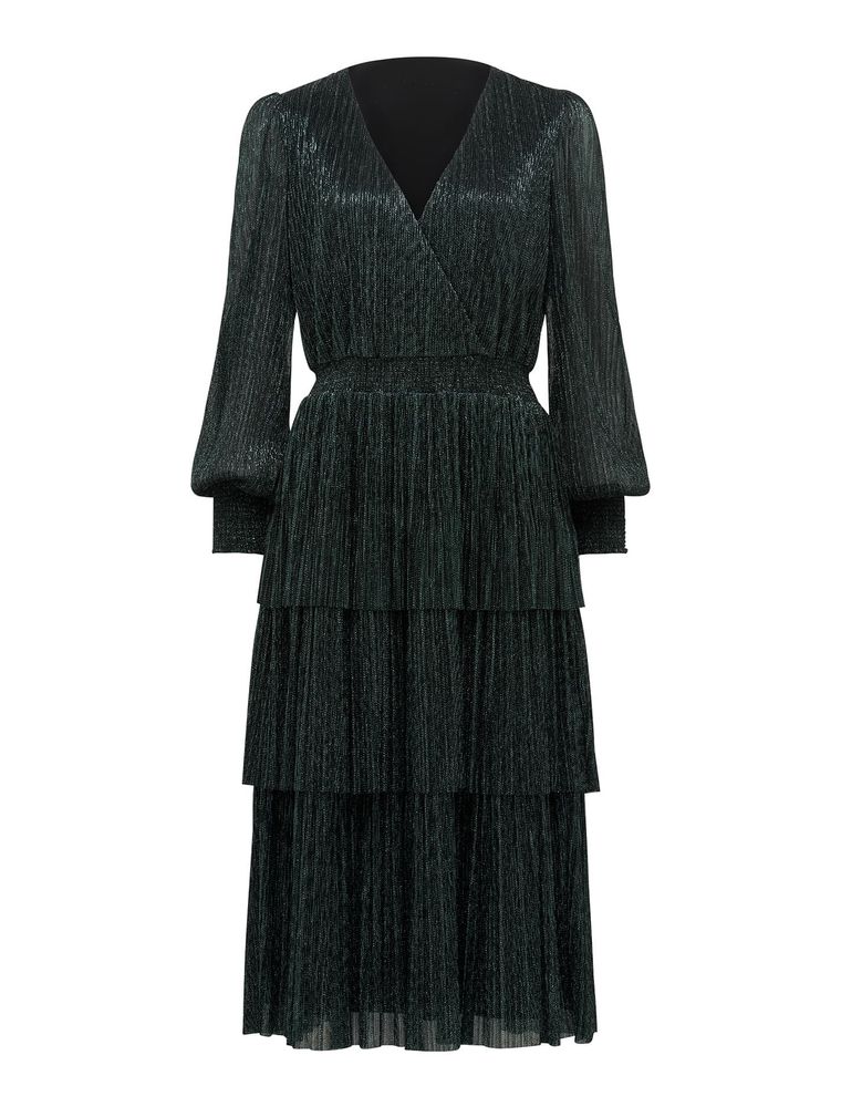 Winifred Plisse Midi Dress