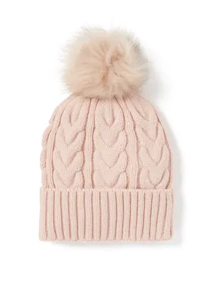Cleo Cable Pom Beanie - Women's Fashion | Ever New