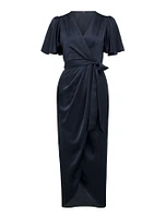 Carolina Satin Midi Dress