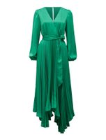 Ellery Pleated Wrap Midi Dress
