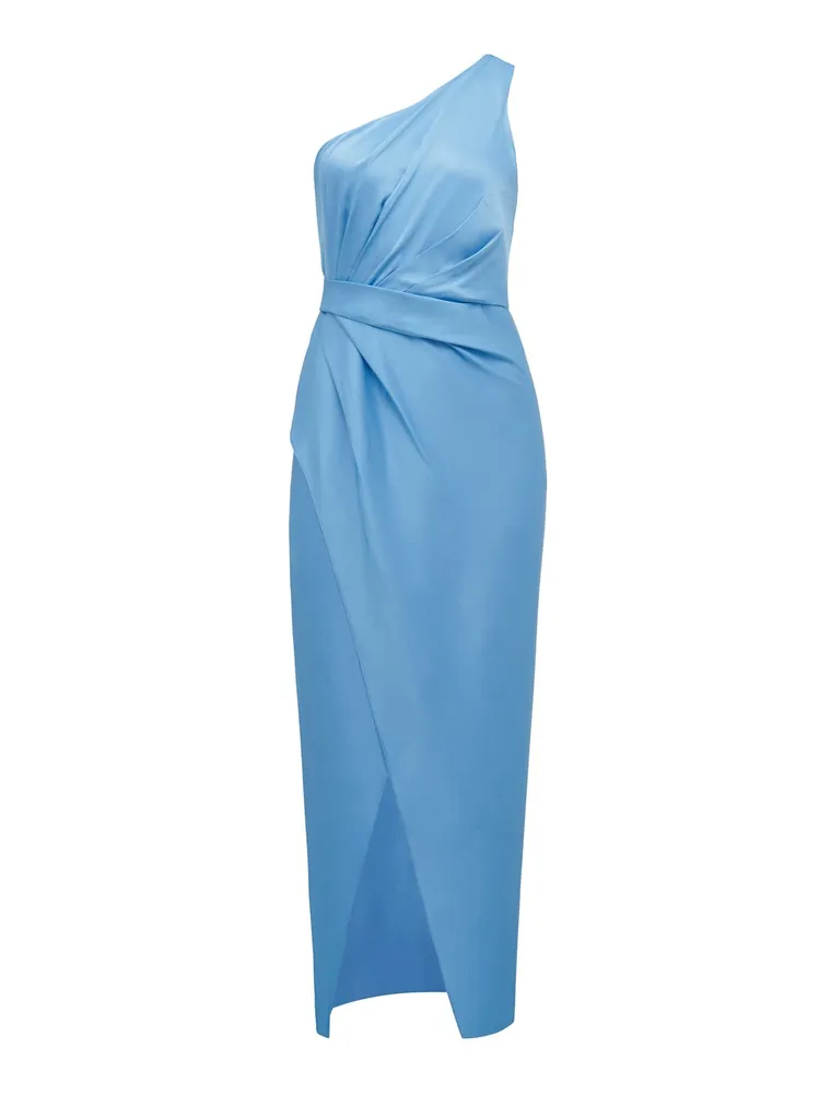 Melissa One Shoulder Satin Dress - Women's Fashion | Ever New