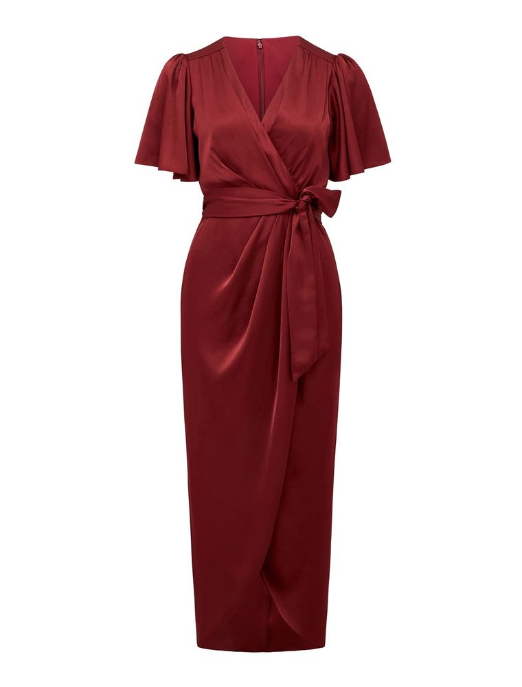 Carolina Petite Satin Midi Dress
